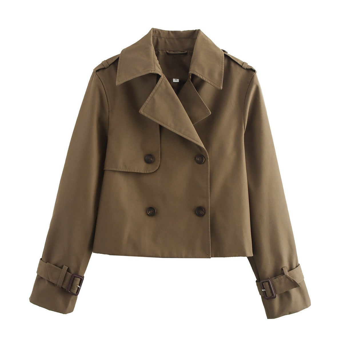 Stylish Cropped Short Trench Coat