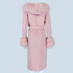 Perfect Opportunity Women's Cashmere Fur Coat