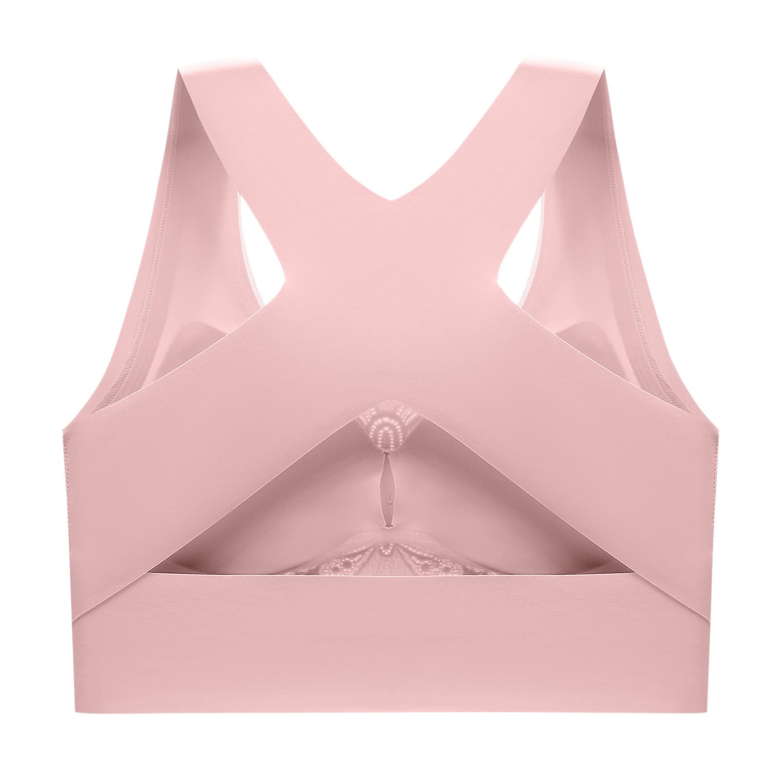 Three-breasted cross-back correction bra