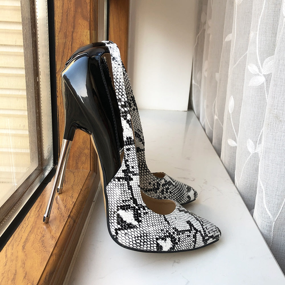Pointed Toe Women Extremely Metal High Heels