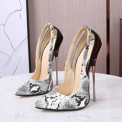 Pointed Toe Women Extremely Metal High Heels