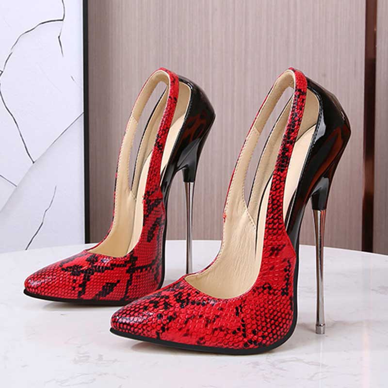 Pointed Toe Women Extremely Metal High Heels