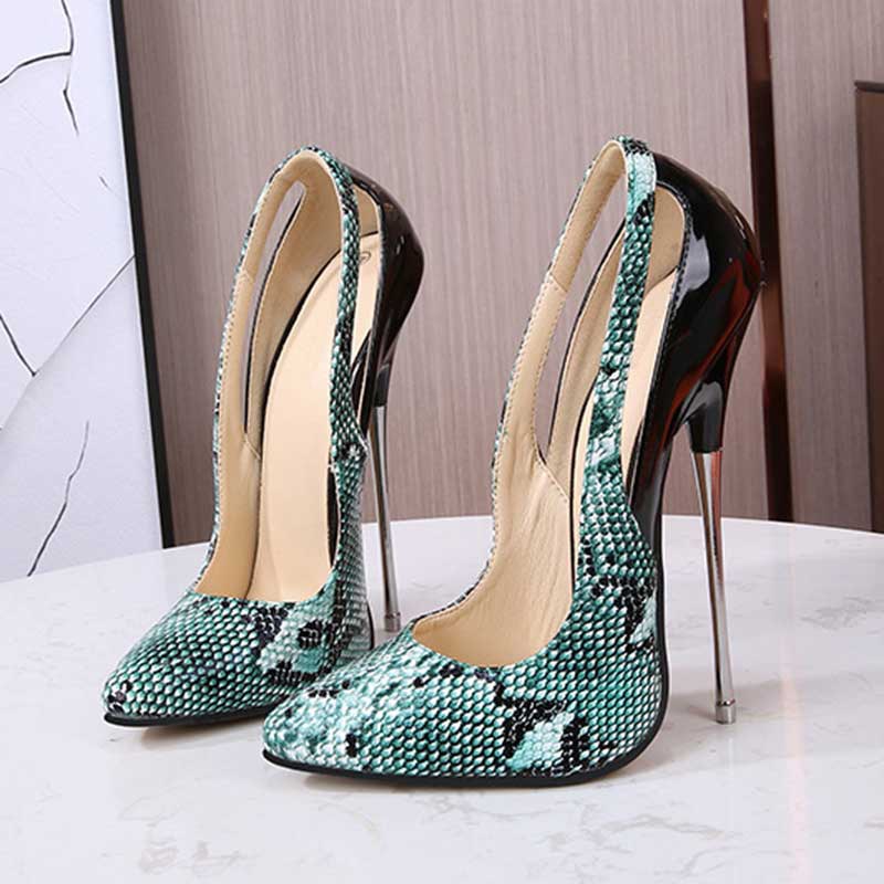 Pointed Toe Women Extremely Metal High Heels