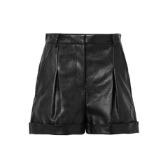 Real Lambskin Leather Women's Motor Biker Shorts