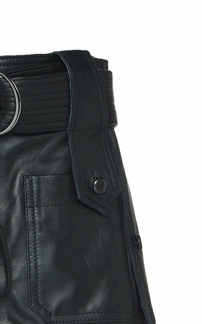 Real Plus Size Women's Genuine Lambskin Leather Skirt