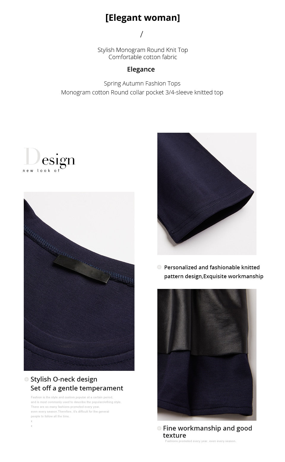 Round Patch Women's Plus Size Cotton Dress