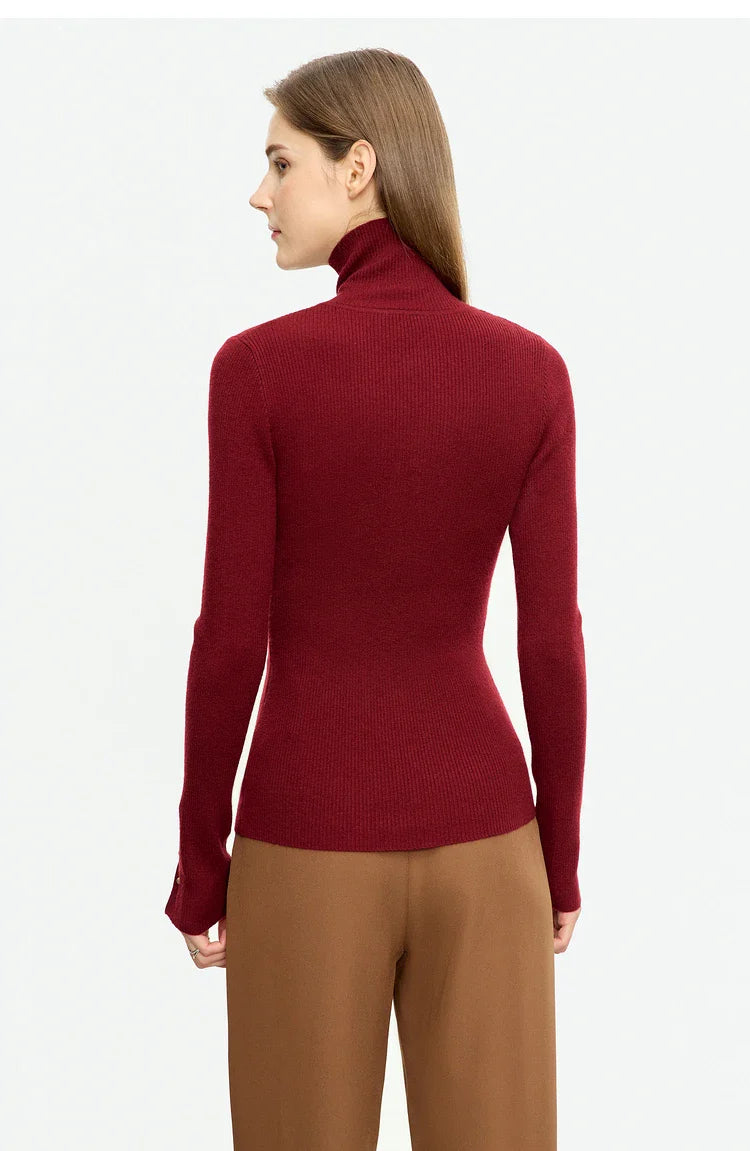 Open Sleeve Women's Turtleneck Sweaters