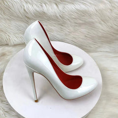 Round Toe Stiletto Pumps