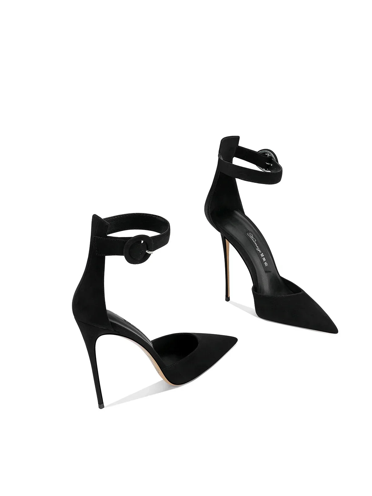 Trendy One-Word Strap High Heels