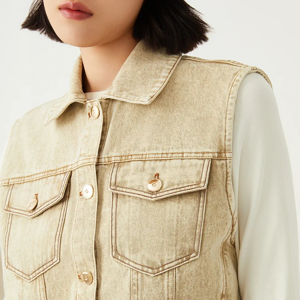 Snatched Me Denim Vest