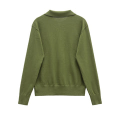 Sleek Slim Fit Polo Sweater
