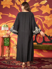 Stunning Beaded Embroidered Abaya Dress