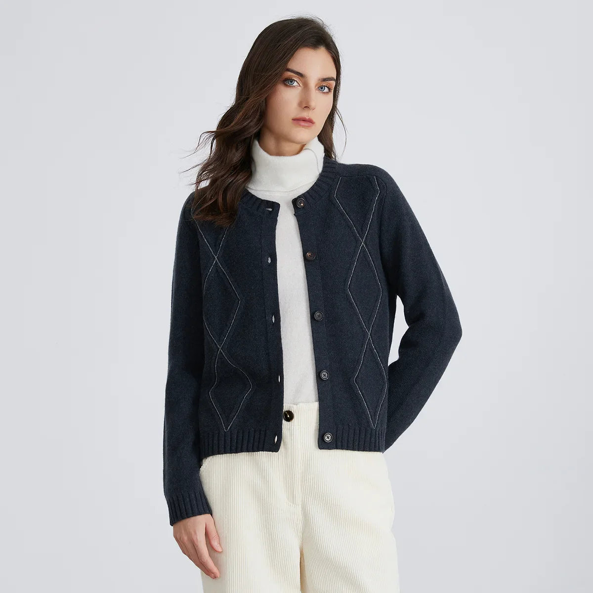 High-end Merino Wool Cardigan
