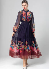 Elegant Elastic Waist Formal Dress