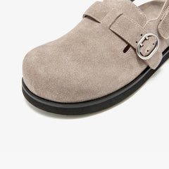 Metal Buckle Back Strap Shoes