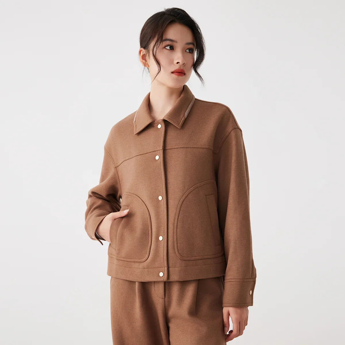 Premium Wool-Cotton Blend Warm Coat