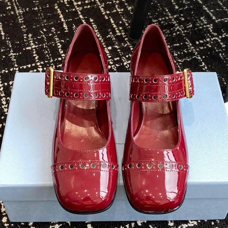 Fashion Hollow-out Mary Janes Shoes