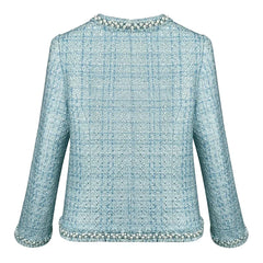Elegant Coarse Floral Short Jacket