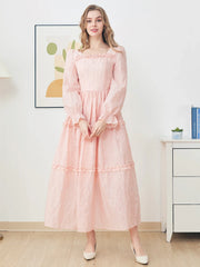Lavish Ruffle Hem Maxi Dress