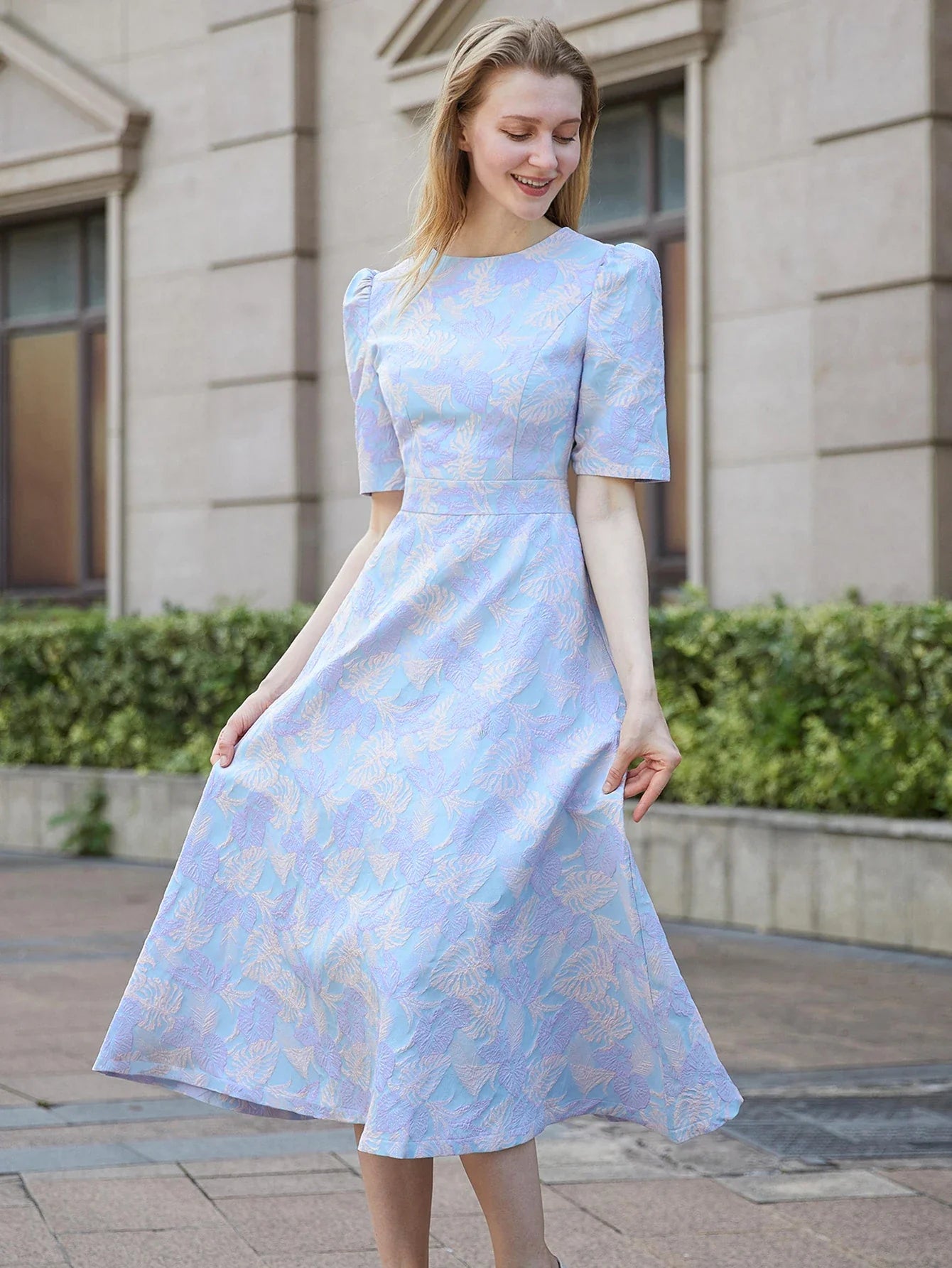 Temperament Floral Formal Party Dress