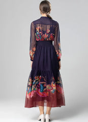 Elegant Elastic Waist Formal Dress