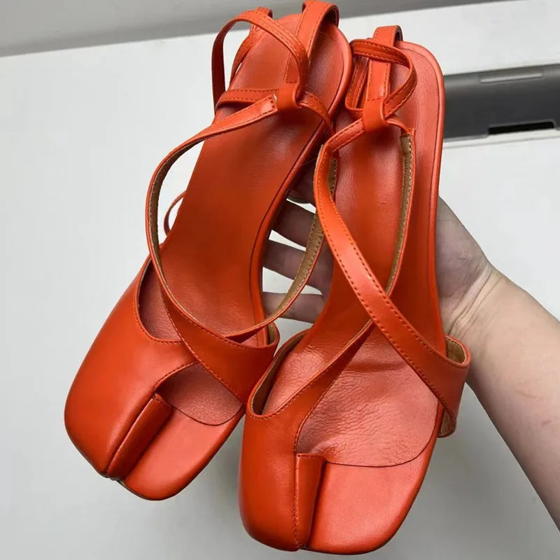 Split Toe Fashion Gladiator Sandals