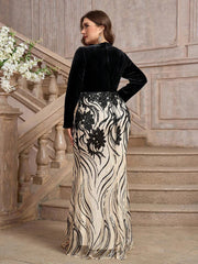 Heavily Embellished Embroidered Maxi Dress
