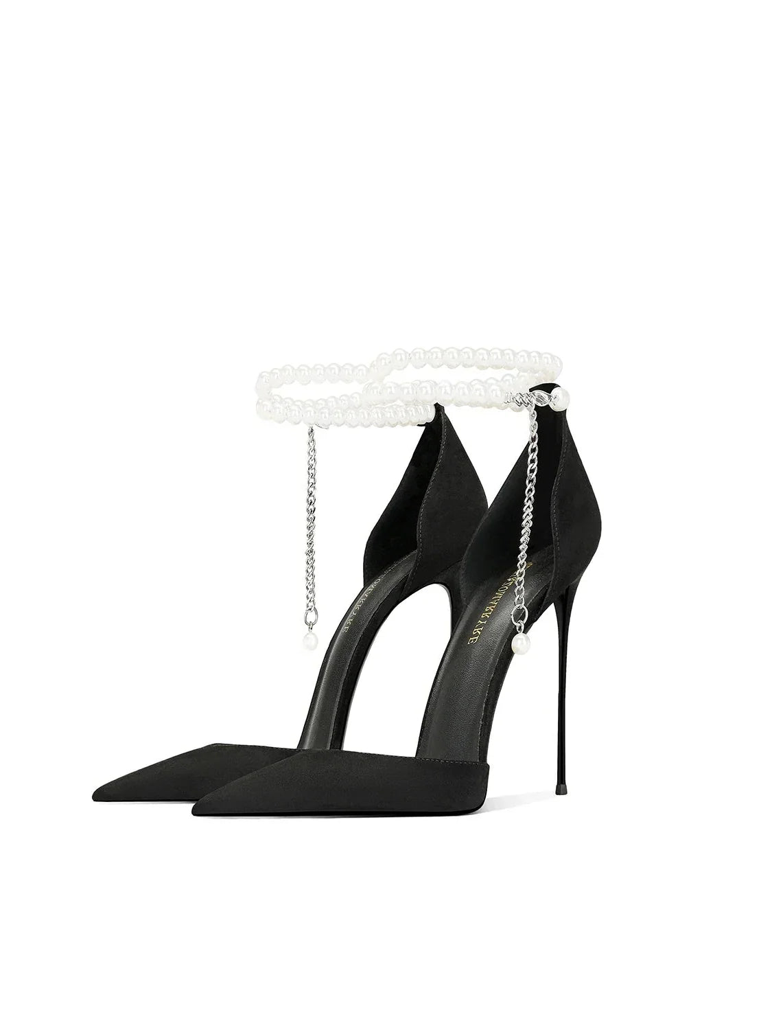 Stylish Pearl Straps High Heels