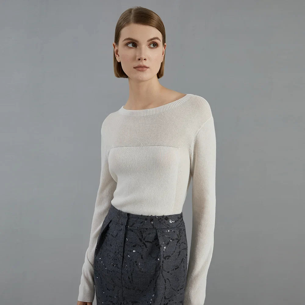 Modish Bright Wool Pullover Sweater
