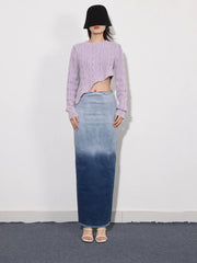 Signature Knit Asymmetrical Sweater