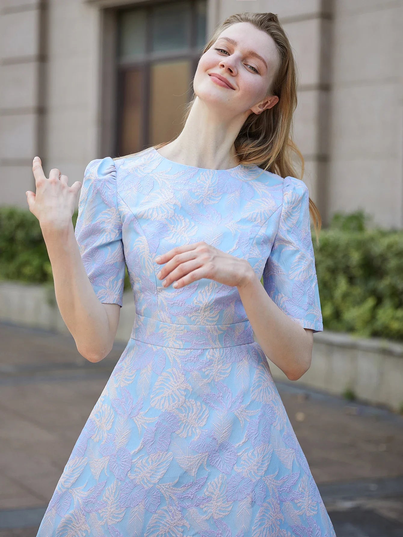 Temperament Floral Formal Party Dress