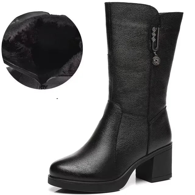 Non-Slip Mid Calf Boots