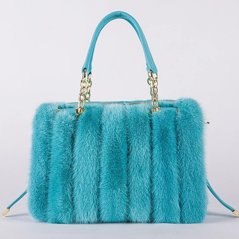Luxury Real Fur Handbag