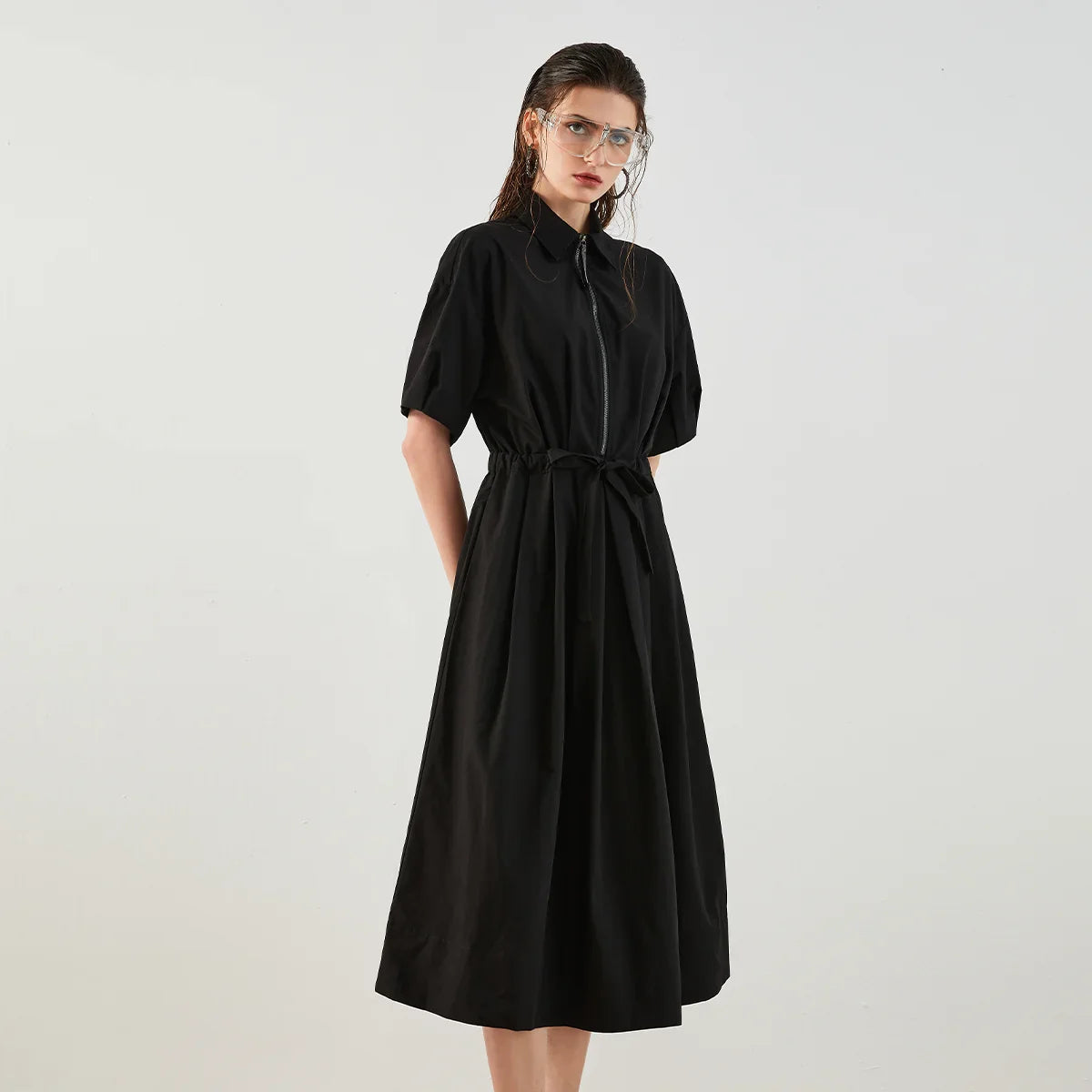 Polo Collar Formal Dress