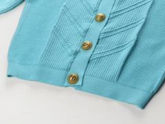 Elegant Knitted Matching Suit