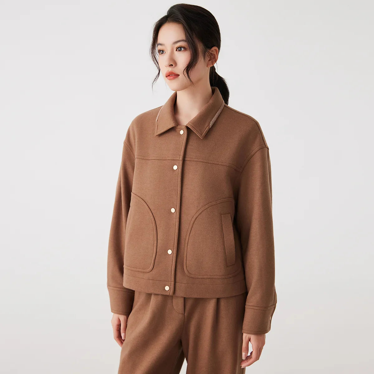 Premium Wool-Cotton Blend Warm Coat