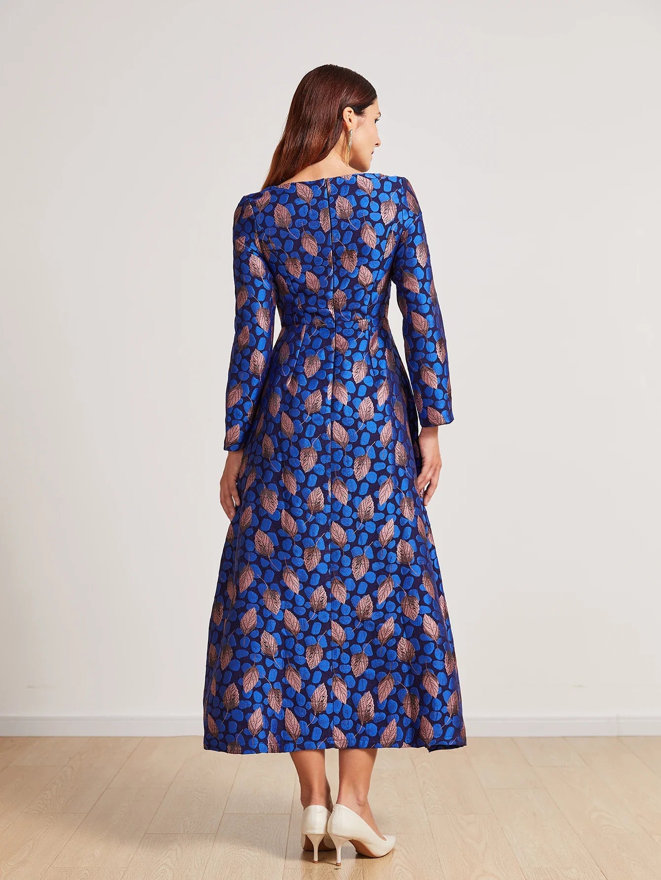 Exquisite Heavy Jacquard Formal Dress