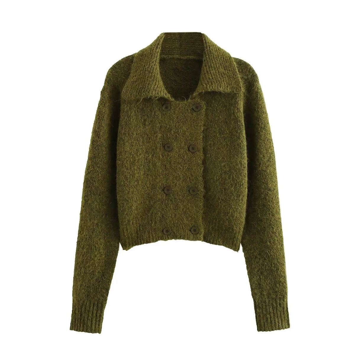 Stylish Double-breasted Collar Coat