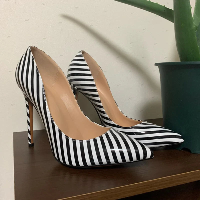 Zebra Stripe Women's High Heel