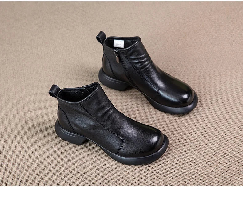 Soft Sole Motorcycle Ankle Booties