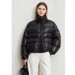 Lapel Stand Collar Duck Down Coat