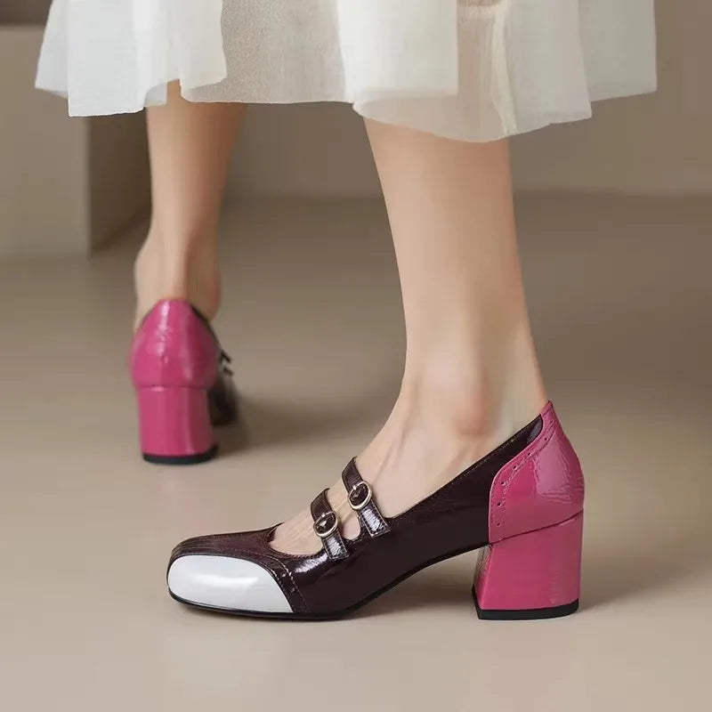 Open Toe Chunky Heels