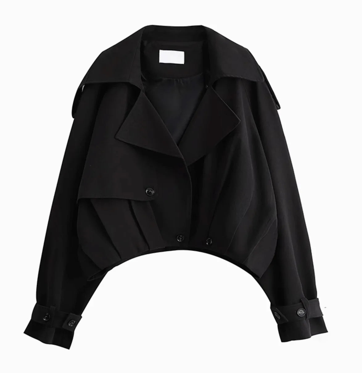 Stylish Cropped Short Trench Coat
