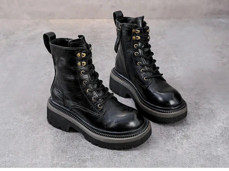 British Leather Ankle Boots