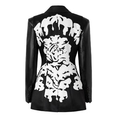 Hit Spliced Color-Block Blazer