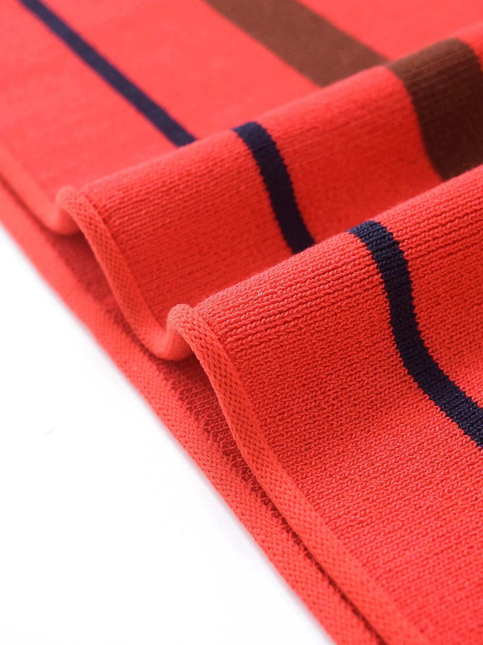 Vintage Striped POLO Neck Sweater