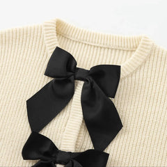 Vintage O-Neck Knitted Cardigan