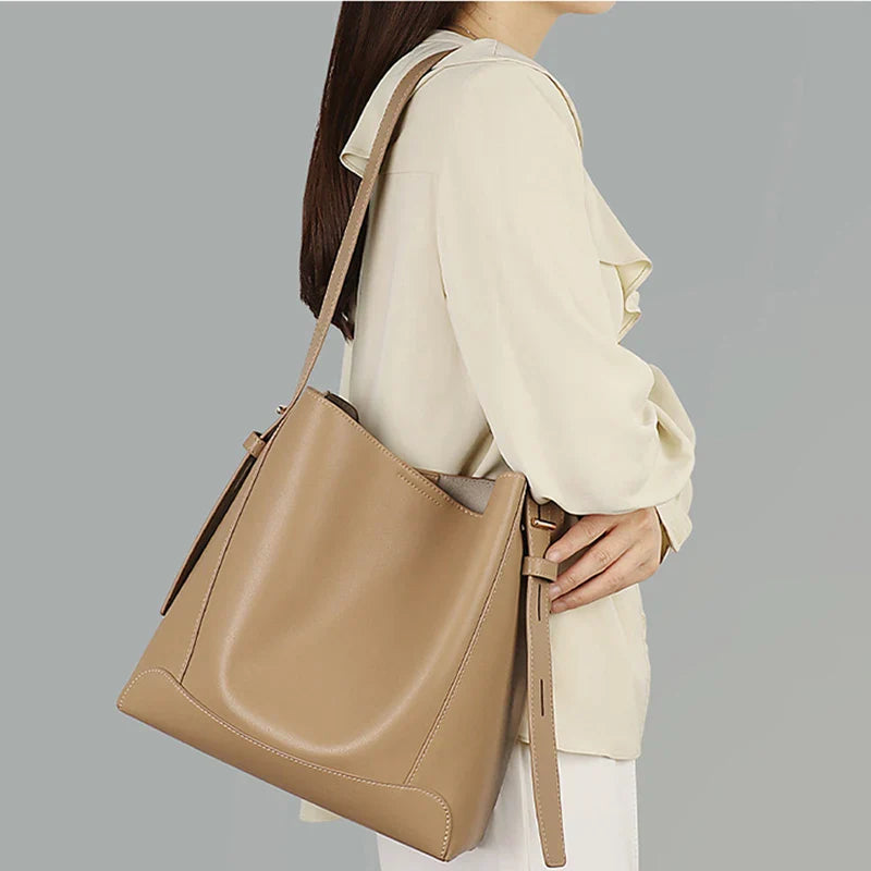 Deeply Devoted Genuine Leather Handbag