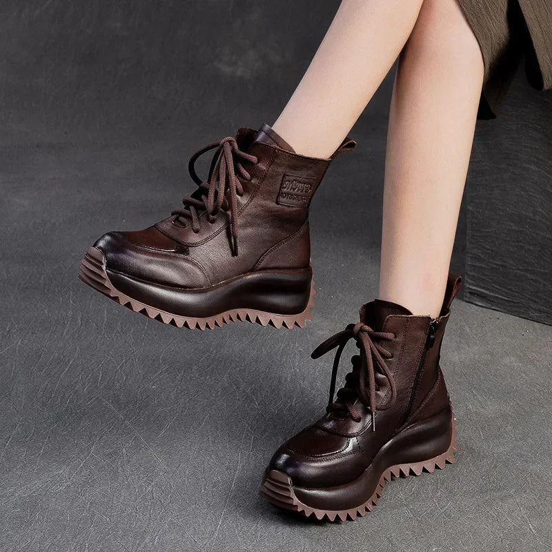 Motorcycle Moccasin Ankle Booties