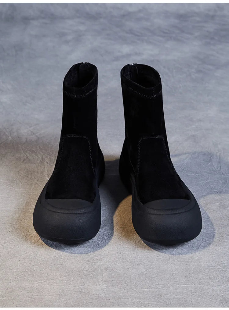 Comfy Wedge Chimney Ankle Boots